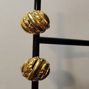 Vintage Givenchy Gold Tone Earrings
